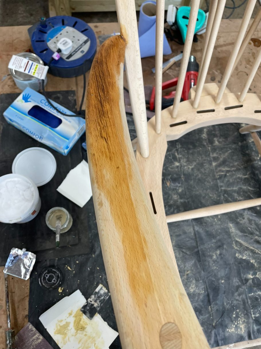 Bleaching the wood